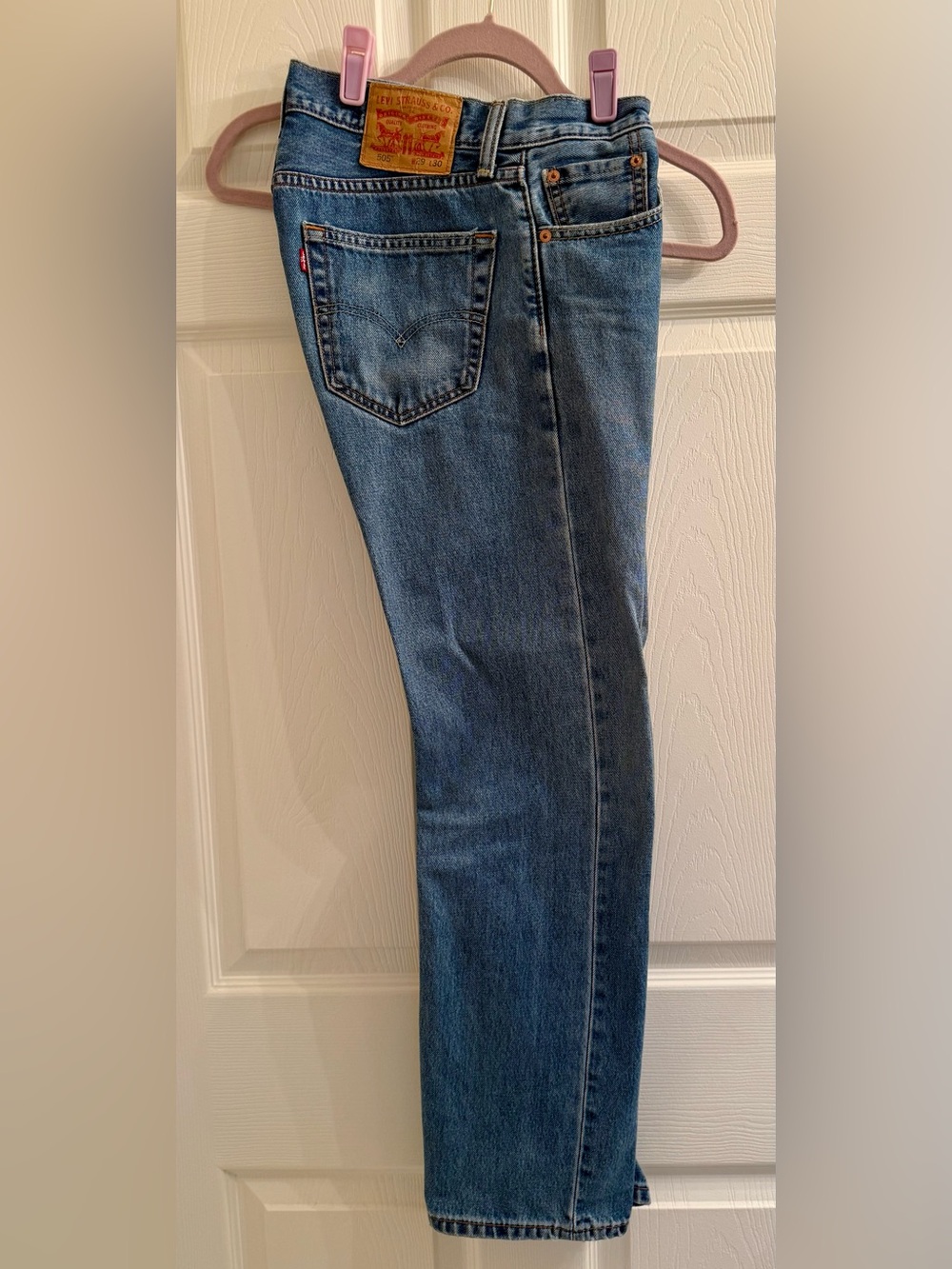 Levi's Men's Medium Blue 505 Straight-leg Jeans